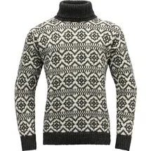 Devold of Norway Hoddevik Wool High Neck Anthrazit / Weiß L