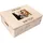 Creative Deco Holzkiste 40 x 30 x 14 cm 14-tlg. beige