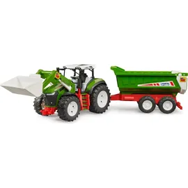 Bruder ROADMAX Traktor mit Frontlader und Kippanhänger