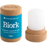 EnergyBalance Biork Deo-Stick - Öko Bio Kristall Deo - Damen, Herren - ohne Aluminiumchloride, ohne Alkohol, Duftneutral, Plastikfrei, Vegan - Qualität aus der Schweiz - 120 g