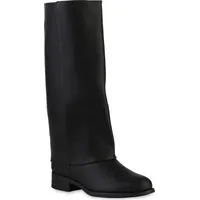 VAN HILL Damen Klassische Stiefel in Schwarz 38 - Schwarz