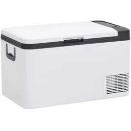 vidaXL Kühlbox mit Tragegriff Schwarz und Weiß 18L PP & PE