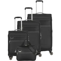 Travelite MIIGO 4w L/M/S+Bordtasche, Nachtschwarz Koffer24