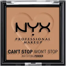 NYX Professional Makeup Can’t Stop Won’t Stop Mattifying Powder Caramel für einen mattierten Teint und reduzierten Glanz