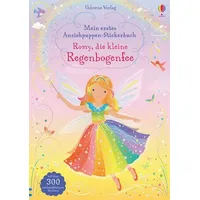 Usborne Verlag Mein erstes Anziehpuppen-Stickerbuch: Romy, die kleine Regenbogenfee