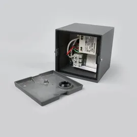 LUCANDE LED Außen-Deckenleuchte Aluminium 10x10 cm 1 x 5 W grau