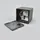 LUCANDE LED Außen-Deckenleuchte Aluminium 10x10 cm 1 x 5 W grau