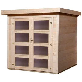 Weka Gartenhaus 321 2,99 x 2,5 m natur