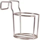 Mr. Deko Becherhalter für Strandkorb Edelstahl/Glas weiß