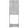 vidaXL Waschmaschinenschrank Betongrau 64x25,5x190 cm
