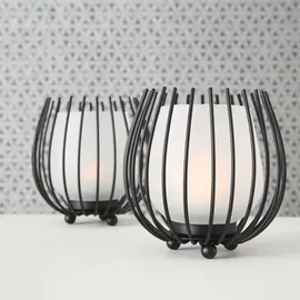 Boltze Windlicht Laval Eisen Schwarz