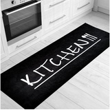 Sehrazat Küchenläufer »Kitchen 3040«, rechteckig, waschbarer Küchenläufer, schwarz