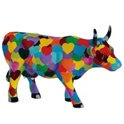 Heartstanding Cow - Cowparade Kuh Medium
