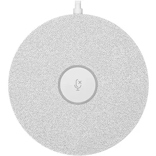 Logitech Rally Mic Pod Weiß - Modulares Mikrofon für Rally & Rally Bar (Mini)