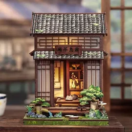 CUTEBEE Puppenhaus Miniature House Kirishima Cha-an 19 x 14 cm