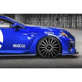 Sparco Satz Radzierblenden Treviso 16-Zoll Schwarz/Silber