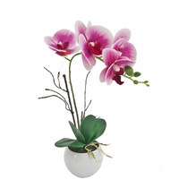 NTK-Collection Kunstblume Orchidee pink im Topf Leilani