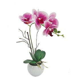 NTK-Collection Kunstblume Orchidee pink im Topf Leilani
