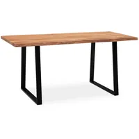 KADIMA DESIGN Esszimmertisch 180x90x76 cm Massivholz / Metall Esstisch