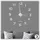 Relaxdays DIY Wanduhr 0,00 3D silber