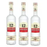 3 Flaschen Ouzo 12 Griechischer a 1L Anis 3 x 1 Liter