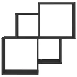 vidaXL Würfelregal 80 x 15 x 78,5 cm Schwarz
