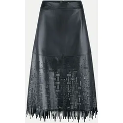 Lederrock Schwarz 38