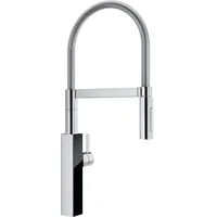 Franke Küchenarmatur Crystal Semi-Pro 115.0474.627 chrome/Schwarzes Glas