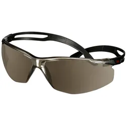 3M SecureFit 500 Schutzbrille, schwarze Bügel, Antikratz-/Antibeschlag-Beschichtung, silber verspiegelte Scheibe, SF509AF-BLK