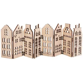 VBS Holz-Silhouette Skyline B 47 x H 15 cm
