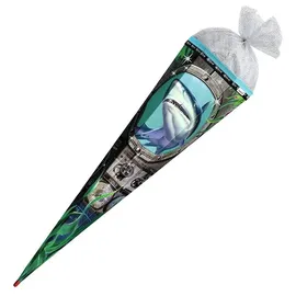 ROTH Schultüte Hai 85cm, 6-eckig