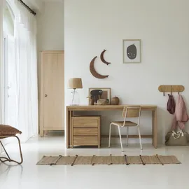 Tikamoon Kinderschreibtisch Eden 160 cm Eiche beige