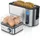 Arendo Langschlitz-Toaster Silber