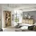 Home Affaire Wohnwand SHERWOOD, (2-St), Scheunentorbeschlag und Apothekergriffe aus Metall, Höhe 201 cm braun