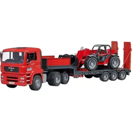 bruder die profi serie BRUDER® MAN TGA Tieflader mit Manitou Teleskoplader MLT 633