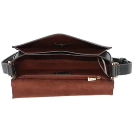 Fossil Lennox Umhängetasche Leder 20 cm schwarz