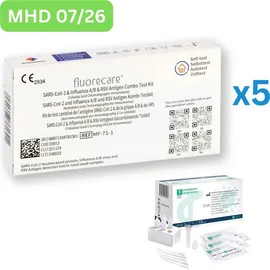 fluorecare Kombi-Schnelltest (Covid & Influenza Rsv) | Gratis parahealth Tests 5 St