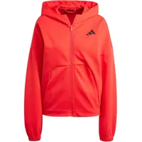 Adidas Future Icons Small Logo Reißverschlusspullover Pure Ruby S