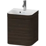Duravit Happy D.2 Plus 40x36cm, 1 T, An re, m HL, Nussb geb.