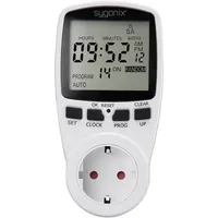 Sygonix 1625525 Steckdosen-Zeitschaltuhr digital Wochenprogramm 3680 W Timer-Funktion, START/STOPP-Funktion, Zufallsfunktion