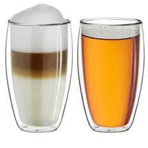 Creano Teeglas Thermoglas 0,25 l Weiß 2 St.