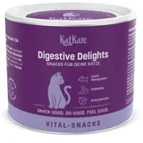 KatKare Vital Snacks Digestive Delights - Eine Monatsration gesunde Verdauung und Darmflora für deine Katze, mit Flohsamenschalen, Präbiotika, Ballaststoffen und Omega-3 150 g
