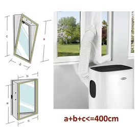Be Cool Fensterabdichtung Hot Air Stop für mobile Klimaanlagen weiß