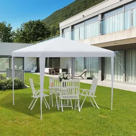 Outsunny Faltpavillon 2,7 x 2,7 m inkl. 0 Seitenteile Weiß