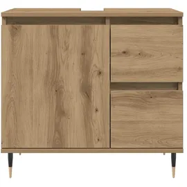 vidaXL Badschrank Artisan-Eiche 65x33x60 cm braun