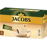 Jacobs Kaffee 3 in 1 Cafe Latte, Instant-Kaffee, mild, 10 Portionssticks