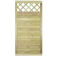 Tetzner & Jentzsch T & J Sichtschutzelement Baikal (B x H: 90 x 180 cm, Holz, Natur, Mit Gitter)
