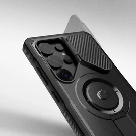 techprotect Galaxy S25 Ultra Handyhülle Kevlar schwarz