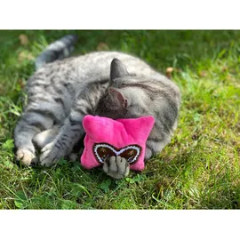 Aumüller Katzenspielkissen SPATZL - Schmuseplüsch mit Dinkel- und Baldrianfüllung