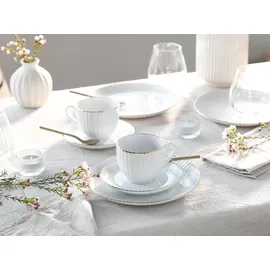 CreaTable Allegra Goldband Kaffeeservice 18-tlg. goldfarben